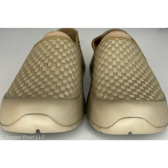 Khaki Unisex Junior 3-4 Slip on comfort Espadrille casual walking shoe - Picture 8 of 8